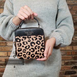 Kate Spade NY New York Vanity Daisy Leopard CROSSBODY Authentic HOLIDAY bag